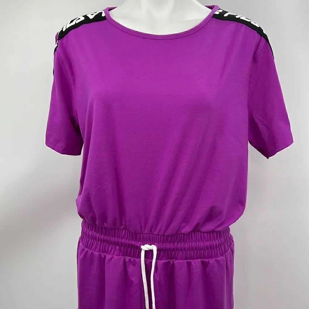 Fila bright purple elastic waistband dress